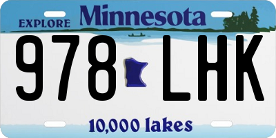MN license plate 978LHK