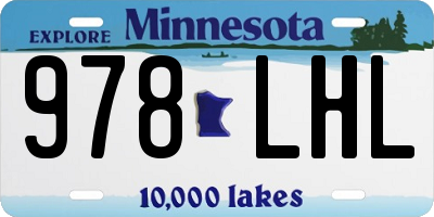 MN license plate 978LHL