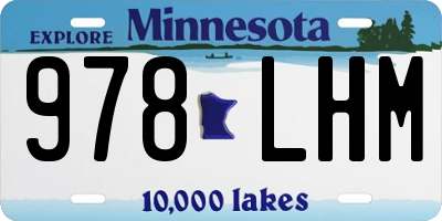 MN license plate 978LHM