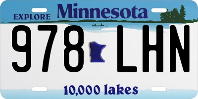 MN license plate 978LHN