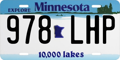 MN license plate 978LHP