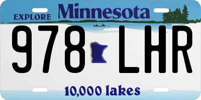 MN license plate 978LHR