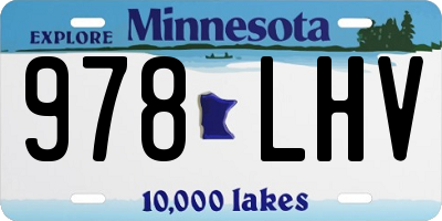 MN license plate 978LHV