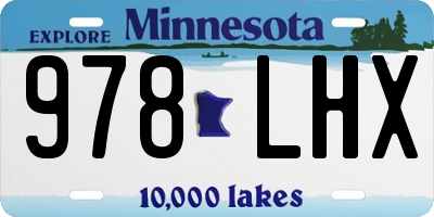 MN license plate 978LHX