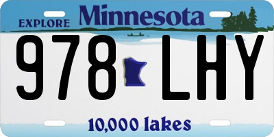 MN license plate 978LHY