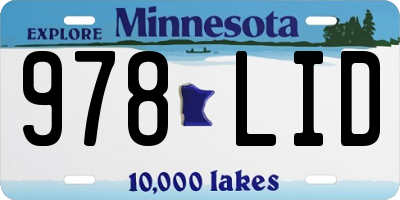 MN license plate 978LID