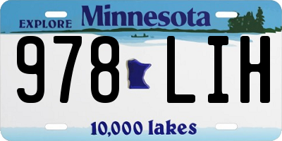 MN license plate 978LIH