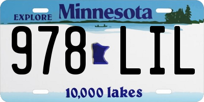 MN license plate 978LIL
