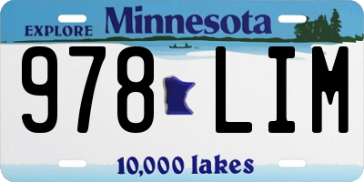 MN license plate 978LIM