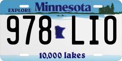 MN license plate 978LIO