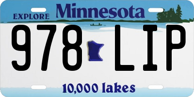 MN license plate 978LIP