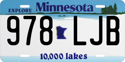 MN license plate 978LJB