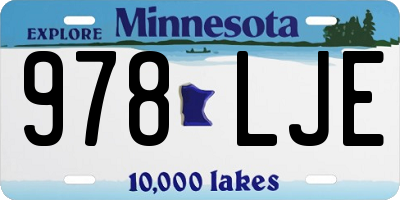 MN license plate 978LJE