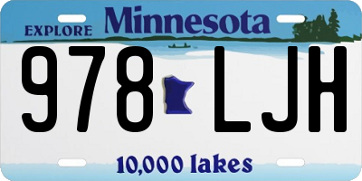 MN license plate 978LJH