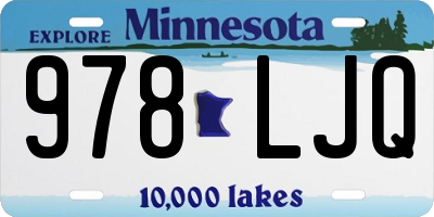 MN license plate 978LJQ