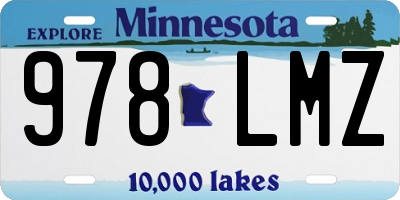 MN license plate 978LMZ