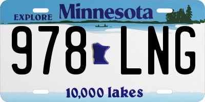 MN license plate 978LNG