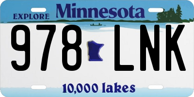 MN license plate 978LNK