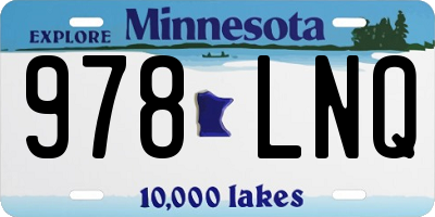 MN license plate 978LNQ