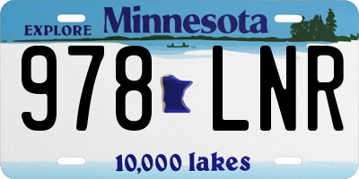 MN license plate 978LNR