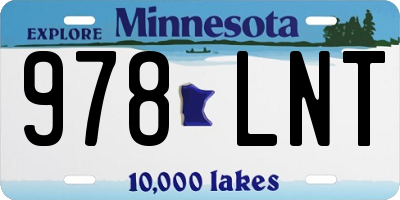 MN license plate 978LNT