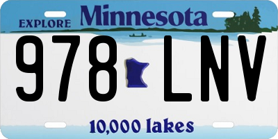 MN license plate 978LNV