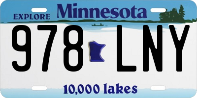 MN license plate 978LNY
