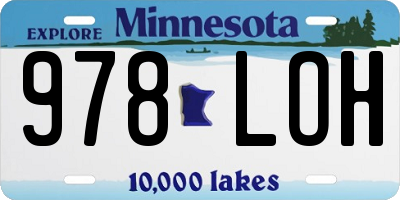 MN license plate 978LOH