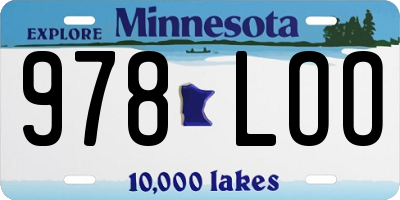 MN license plate 978LOO