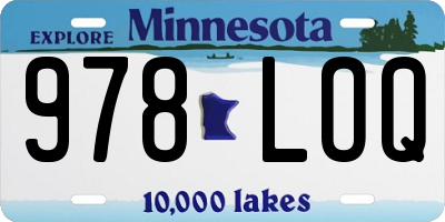 MN license plate 978LOQ