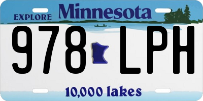 MN license plate 978LPH