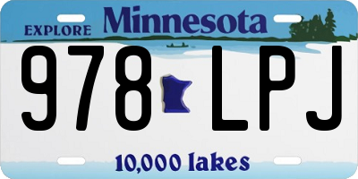 MN license plate 978LPJ