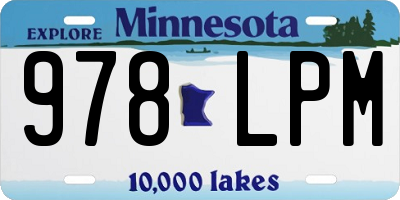 MN license plate 978LPM