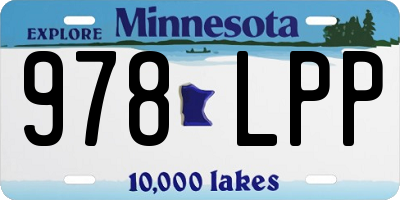 MN license plate 978LPP