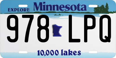 MN license plate 978LPQ