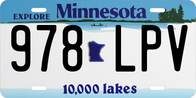 MN license plate 978LPV