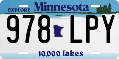 MN license plate 978LPY