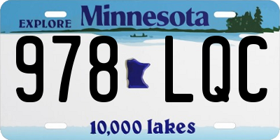 MN license plate 978LQC