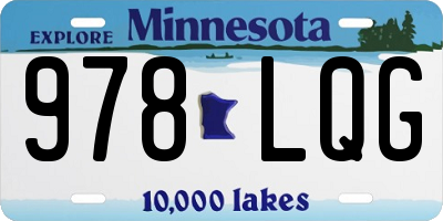 MN license plate 978LQG