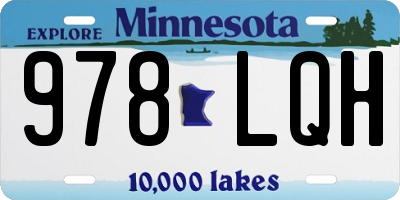 MN license plate 978LQH