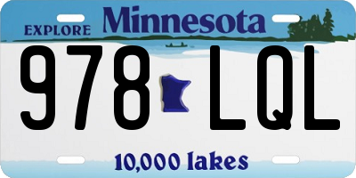 MN license plate 978LQL