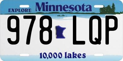 MN license plate 978LQP