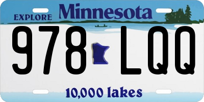 MN license plate 978LQQ