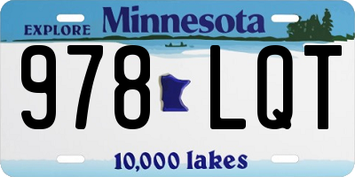 MN license plate 978LQT