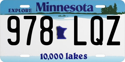 MN license plate 978LQZ