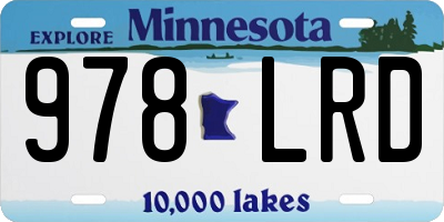 MN license plate 978LRD