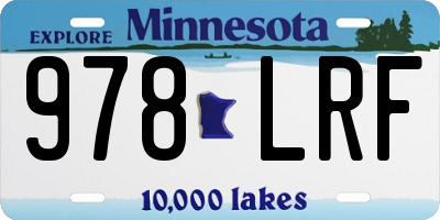 MN license plate 978LRF