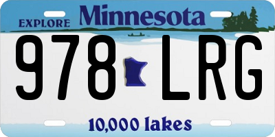 MN license plate 978LRG