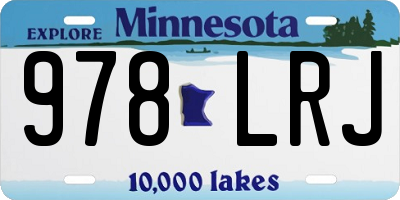 MN license plate 978LRJ