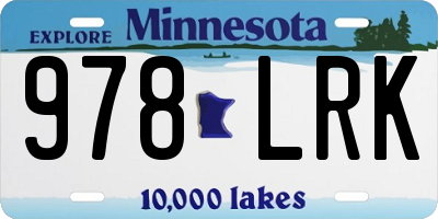 MN license plate 978LRK